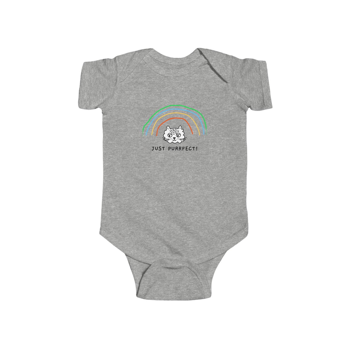 just purrfect infant-baby onesie