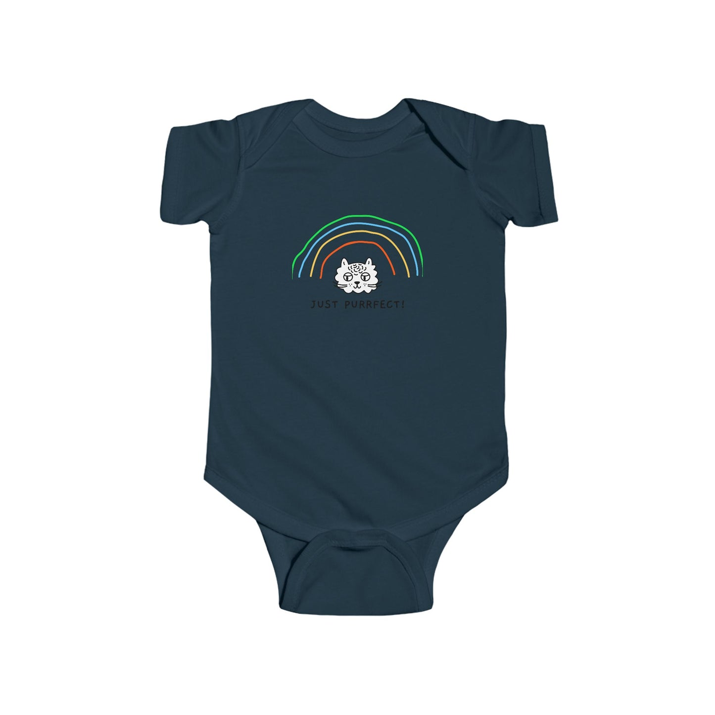 just purrfect infant-baby onesie