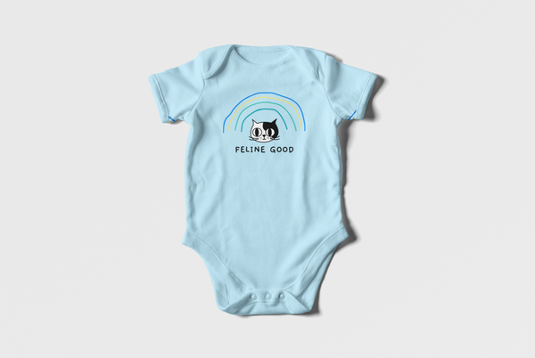 Feline good  baby onesie