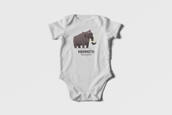 mammoth baby onsie