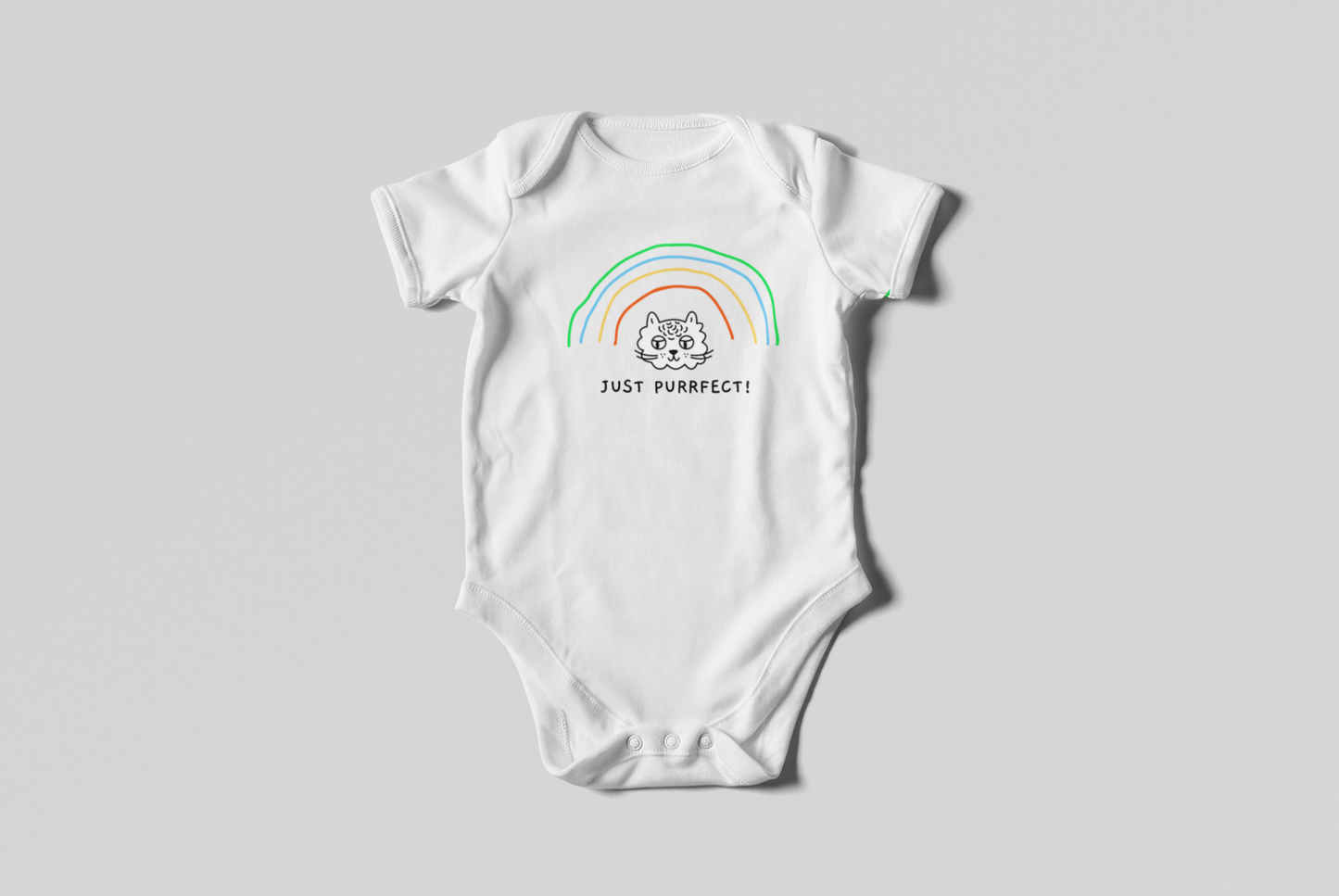 just purrfect infant-baby onesie