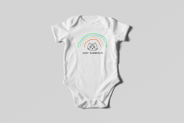 just purrfect infant-baby onesie