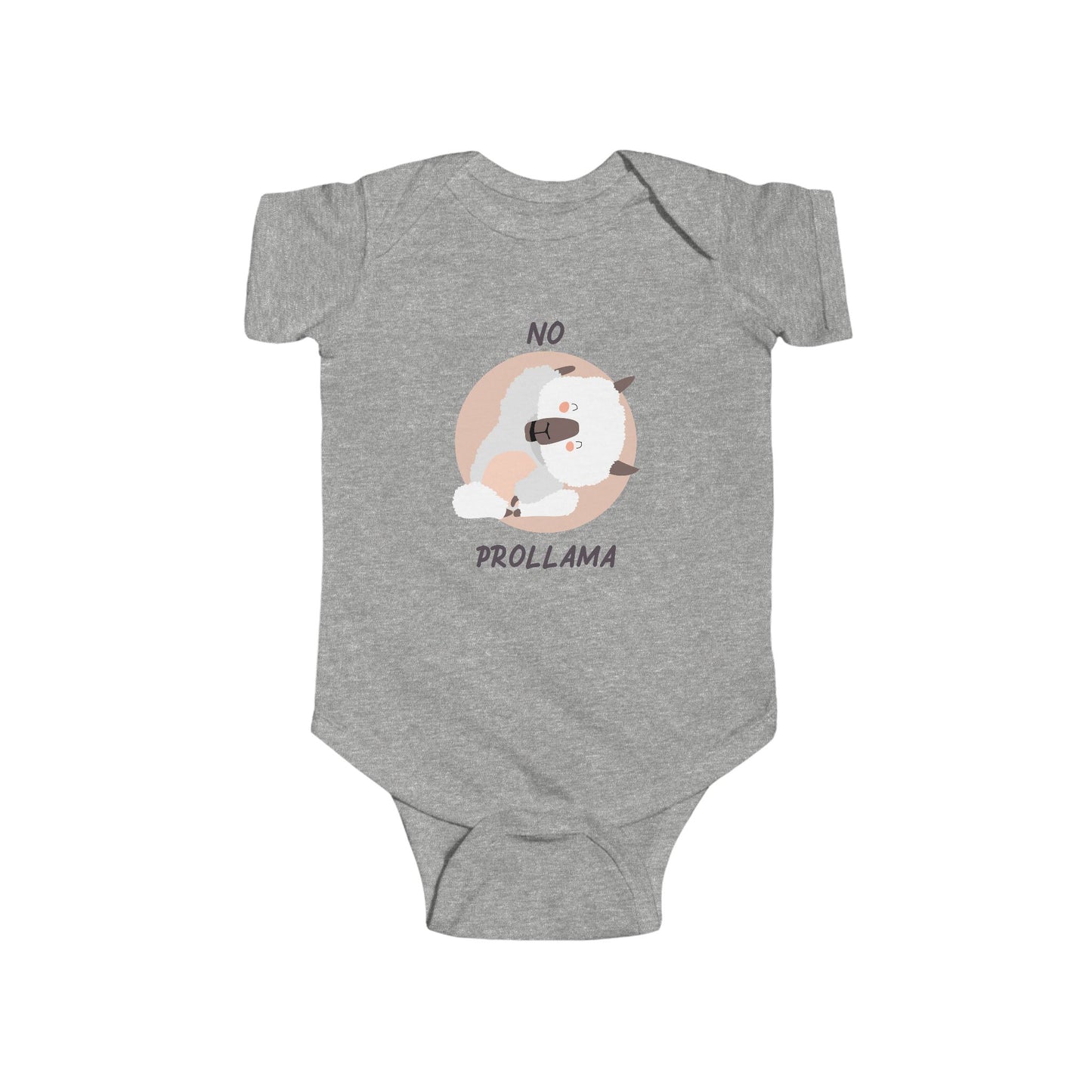 no prollama baby onsie