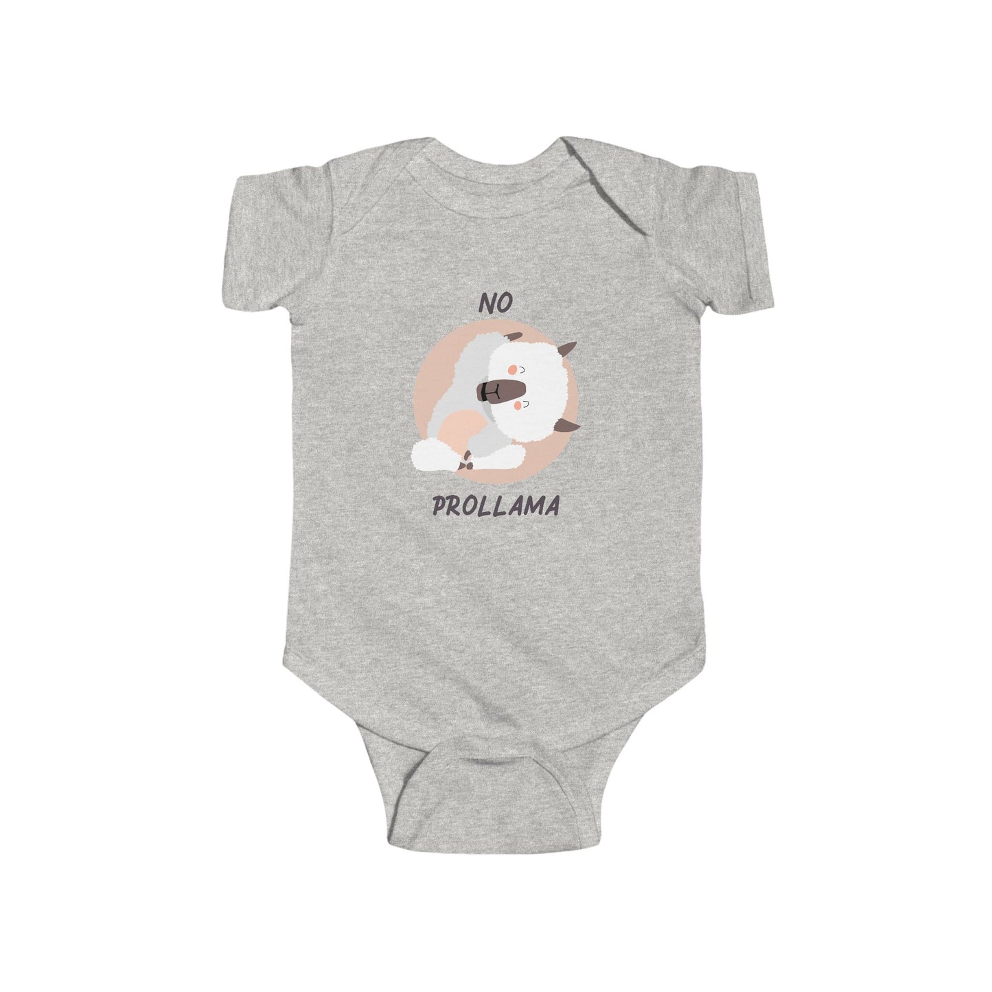 no prollama baby onsie