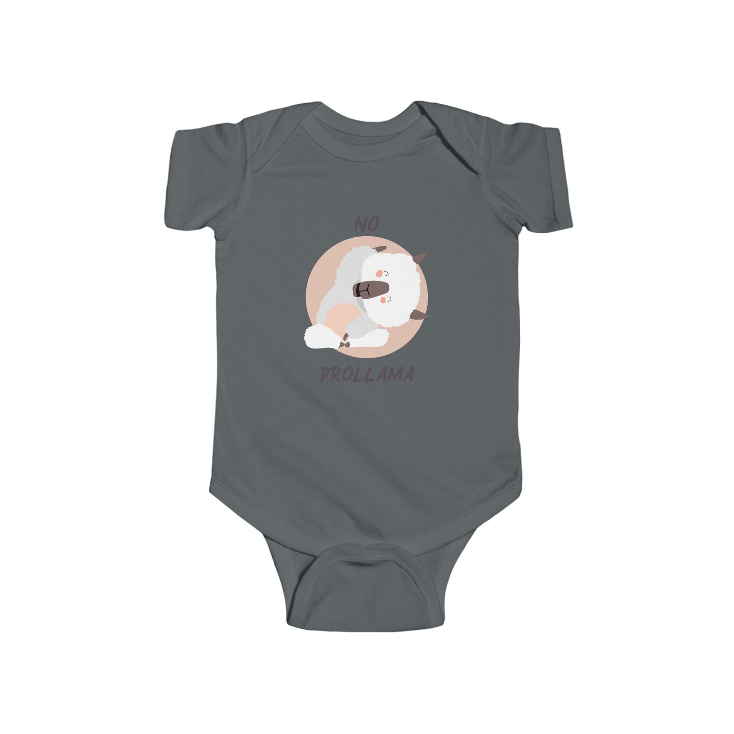 no prollama baby onsie