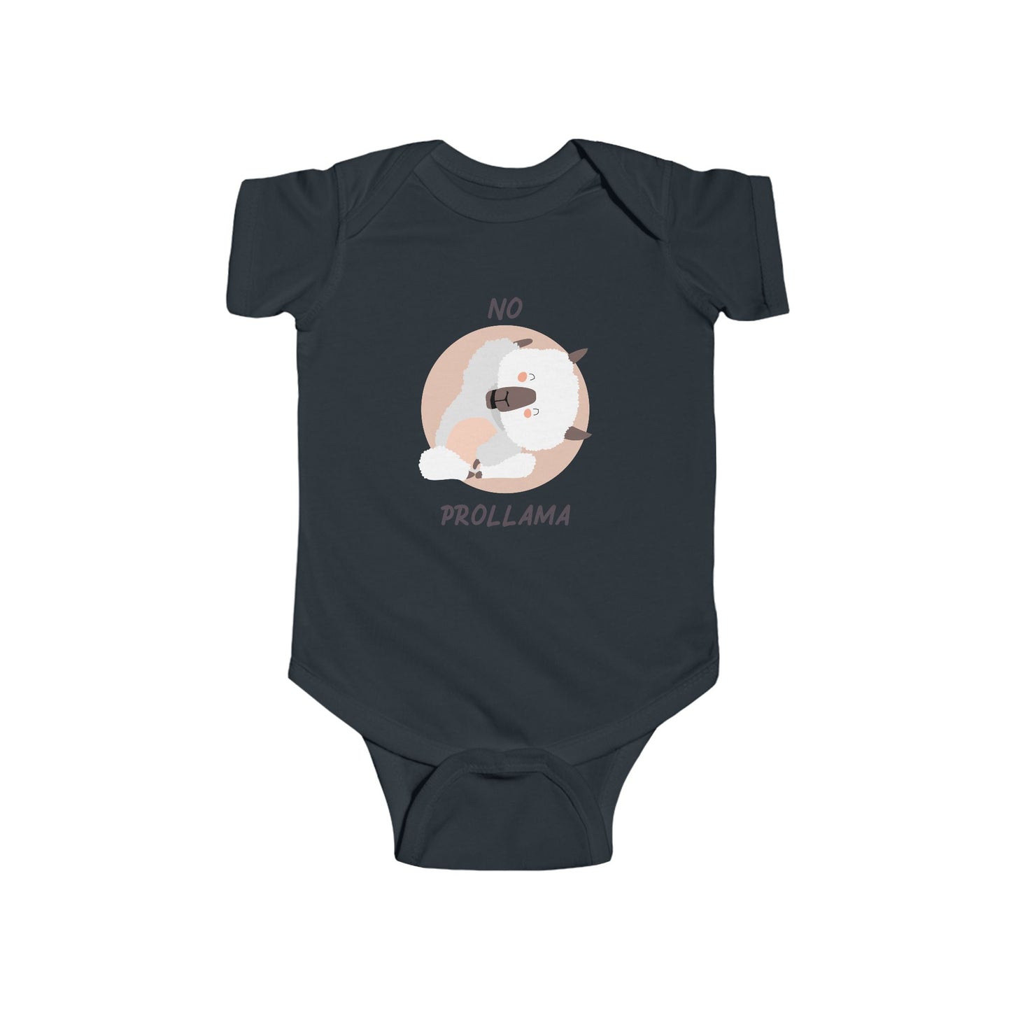 no prollama baby onsie