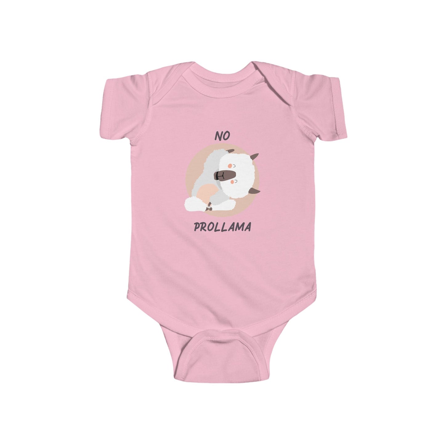 no prollama baby onsie